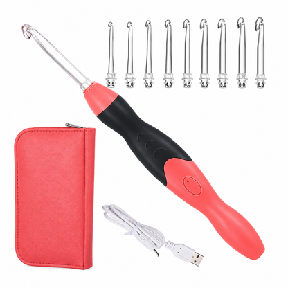 Ganchillo LED recargable 9 en 1